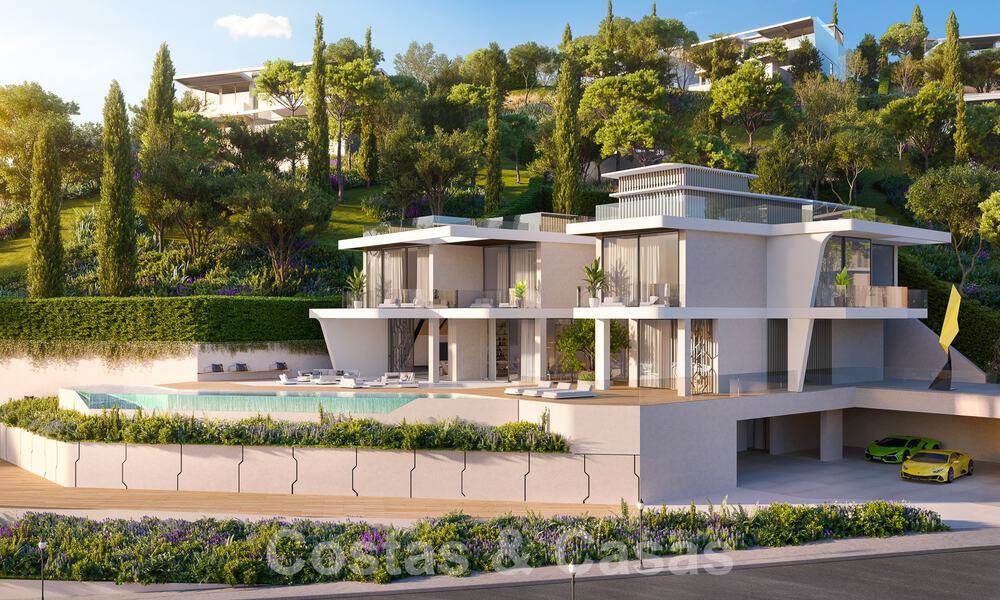 Nieuwe, architectonische luxevilla’s te koop geïnspireerd door Lamborghini i/e gated resort i/d heuvels van Marbella - Benahavis 55917