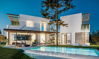 Modieuze villa op plan te koop met panoramisch uitzicht op zee in Mijas, Costa del Sol 56267 