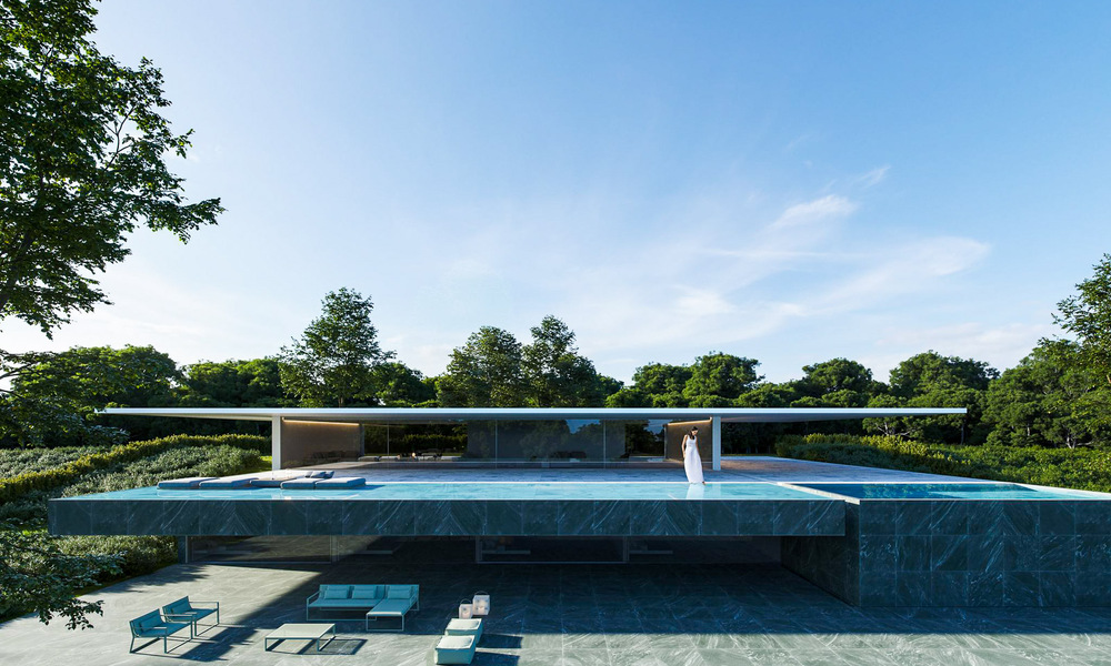 Architectonische designervilla te koop i/d prestigieuze, afgeschermde community van Valderrama in Sotogrande 56907