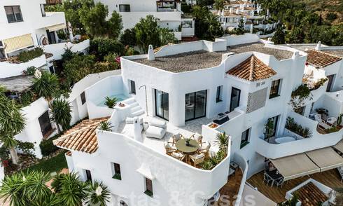 Hoogwaardig gerenoveerd luxepenthouse te koop in Scandinavische stijl, met ruim terras, op de Golden Mile van Marbella 56825