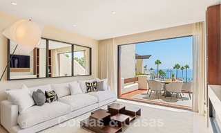 Luxe penthouse te koop in een gated eerstelijnsstrand complex met magnifiek zeezicht op de New Golden Mile tussen Marbella en Estepona 56967 