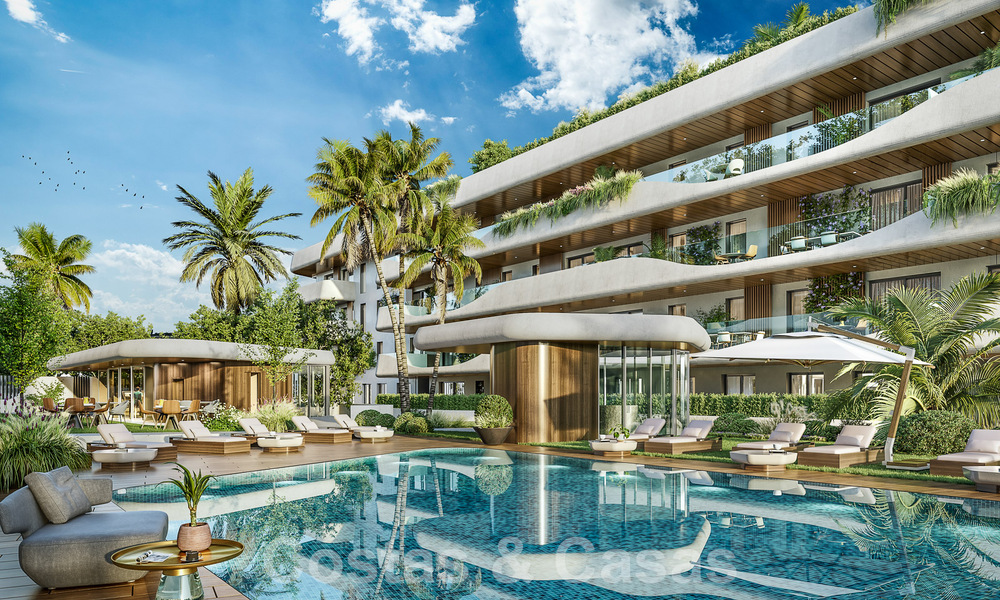 Nieuw, innovatief project met luxe appartementen te koop op loopafstand van alle voorzieningen, het centrum en het strand van San Pedro in Marbella 56837