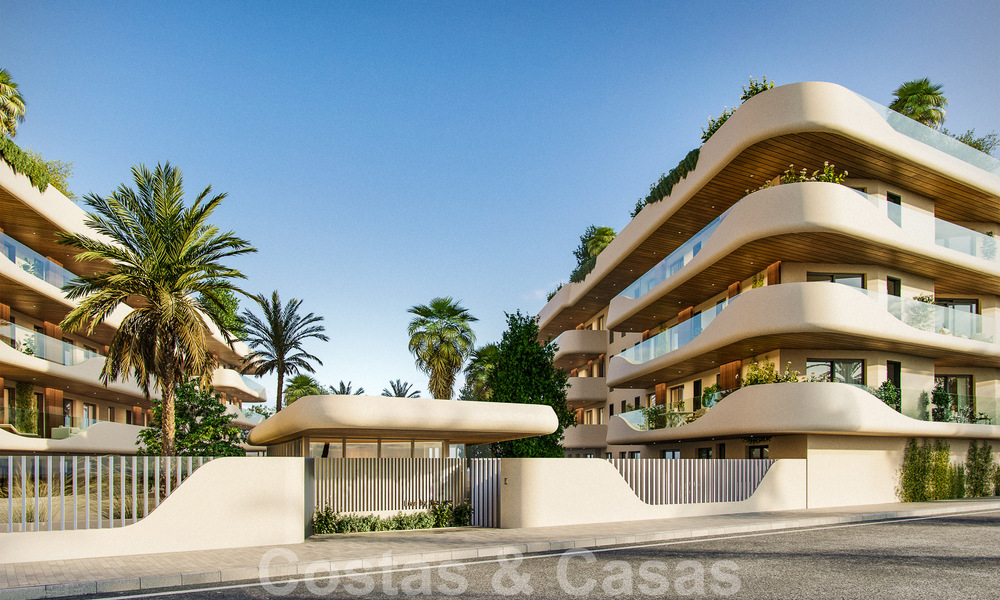 Nieuw, innovatief project met luxe appartementen te koop op loopafstand van alle voorzieningen, het centrum en het strand van San Pedro in Marbella 56843