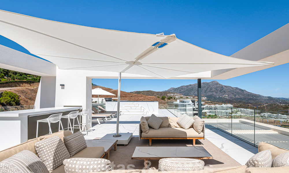 Eersteklas penthouse te koop met privézwembad en panoramisch zeezicht in de heuvels van Marbella - Benahavis 58447