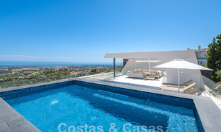 Eersteklas penthouse te koop met privézwembad en panoramisch zeezicht in de heuvels van Marbella - Benahavis 58459 