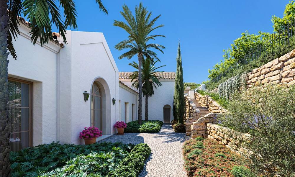 Nieuwe, Mediterrane luxevilla te koop met panoramisch golf- en zeezicht in een 5-sterren golfresort aan de Costa del Sol 57786