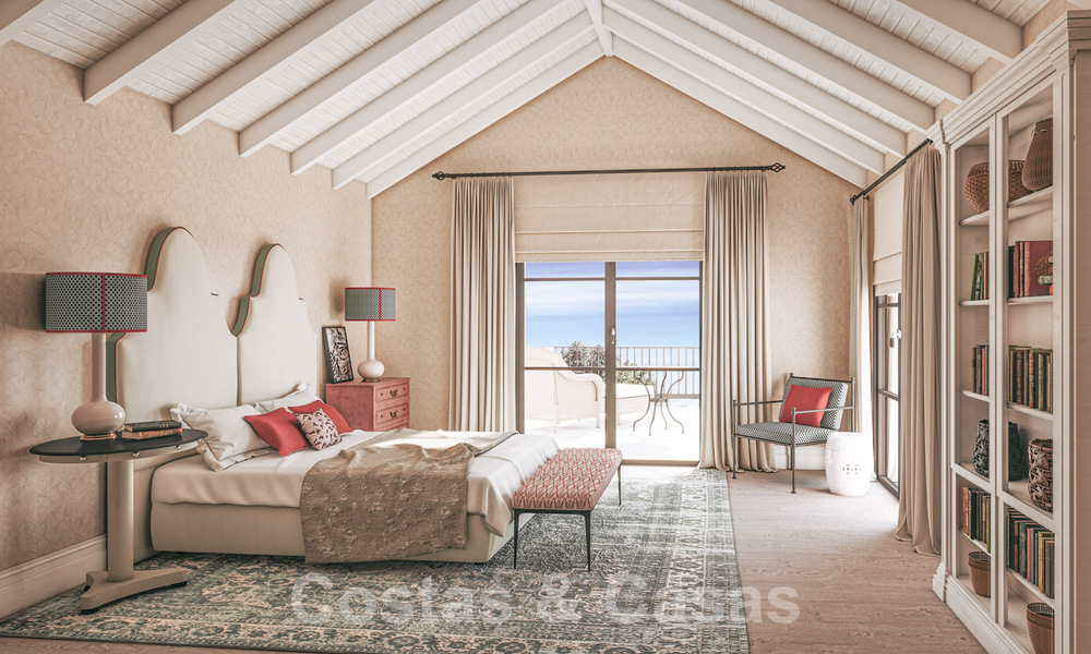 Nieuwe, Mediterrane luxevilla te koop met panoramisch golf- en zeezicht in een 5-sterren golfresort aan de Costa del Sol 57796