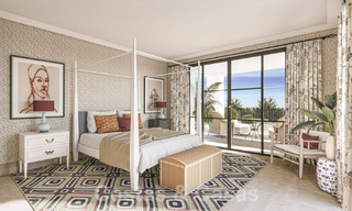 Nieuwe, Mediterrane luxevilla te koop met panoramisch golf- en zeezicht in een 5-sterren golfresort aan de Costa del Sol 57797 