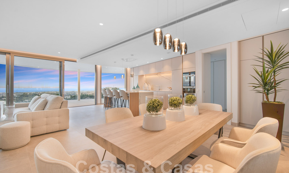 Eersteklas, luxe appartement te koop met schitterend uitzicht op zee, golf en berglandschap in Marbella - Benahavis 58424