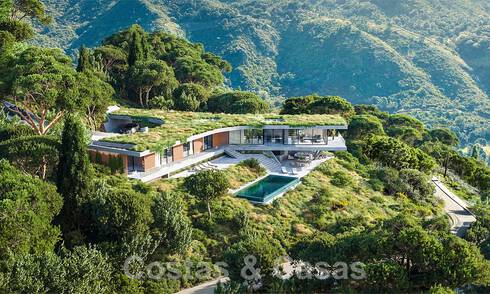 Nieuwe, high-end designervilla te koop, volledig ingenesteld in de natuur in de heuvels van Marbella - Benahavis 57906