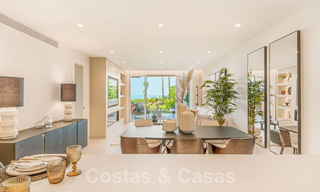Tuinappartement te koop met open zeezicht in een iconisch strandcomplex op de New Golden Mile tussen San Pedro en Estepona 57936 