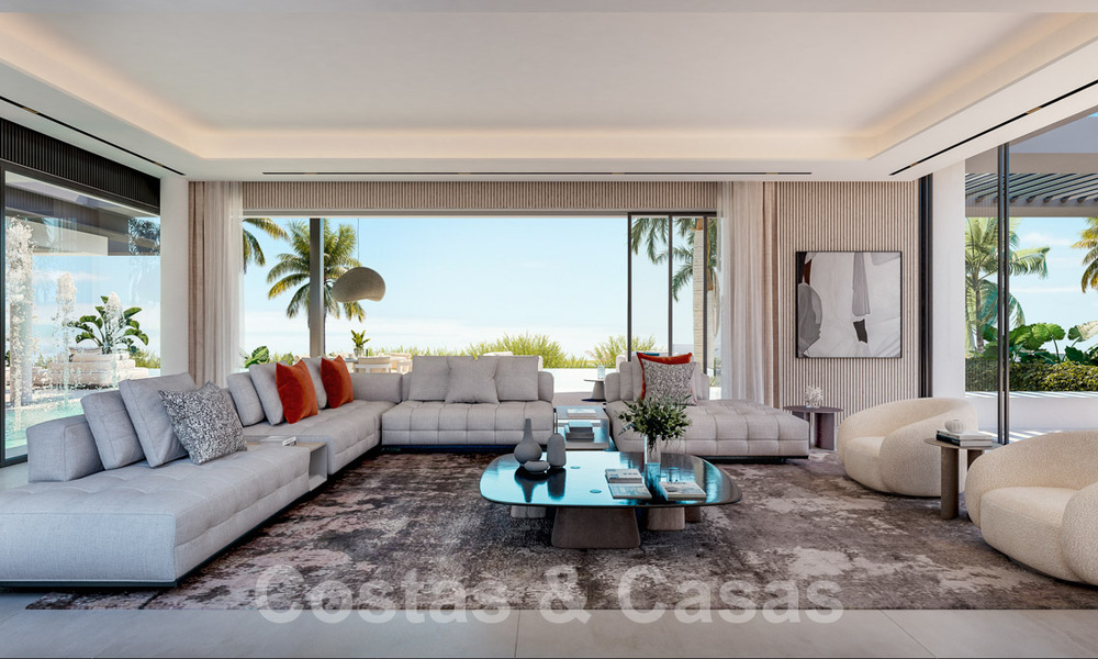 2 Majestueuze designervilla’s met geavanceerde architectuur te koop met panoramisch zeezicht in Marbella - Benahavis 57961