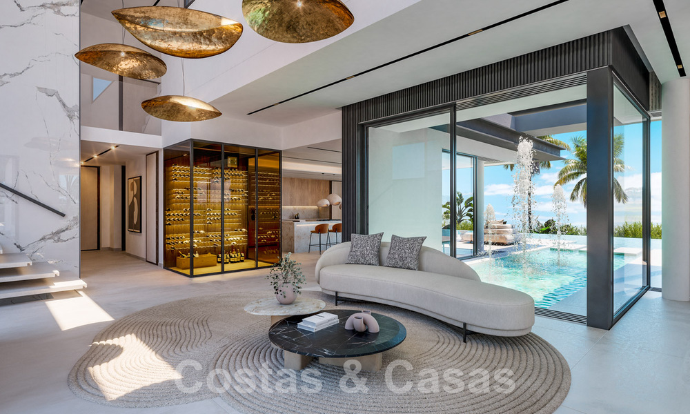 2 Majestueuze designervilla’s met geavanceerde architectuur te koop met panoramisch zeezicht in Marbella - Benahavis 57970