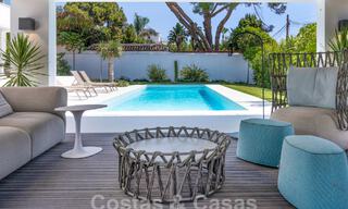 Modernistische luxevilla te koop op een steenworp van het strand en alle voorzieningen met zeezicht in San Pedro, Marbella 58668 