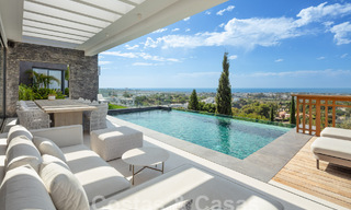 Prestigieuze, moderne luxevilla te koop met adembenemend zeezicht in een gated community in Marbella - Benahavis 58718 