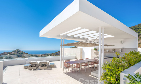 Avant-garde penthouse te koop met 180° panoramisch uitzicht, in de heuvels van Marbella 59430