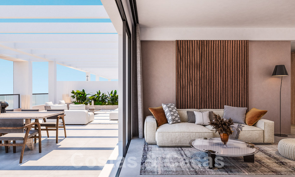 Moderne frontlinie golf appartementen met zeezicht te koop in Mijas - Costa del Sol 59477