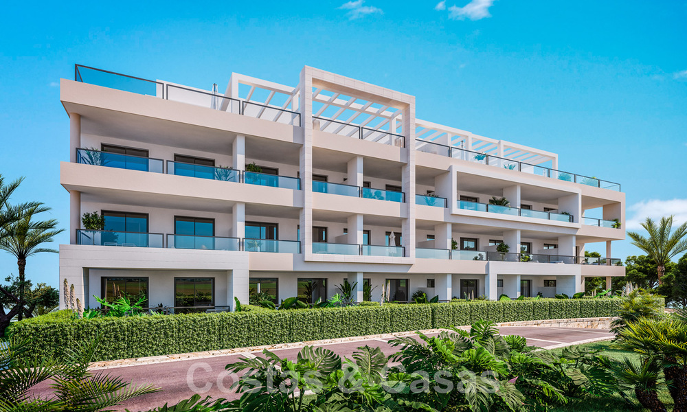 Moderne frontlinie golf appartementen met zeezicht te koop in Mijas - Costa del Sol 59478