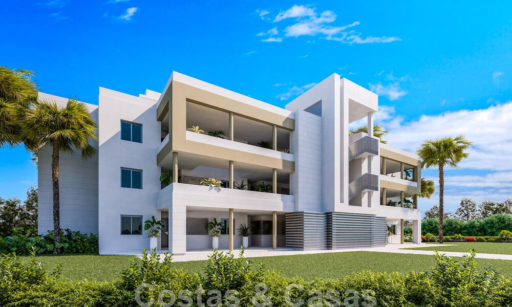 Moderne frontlinie golf appartementen met zeezicht te koop in Mijas - Costa del Sol 59484