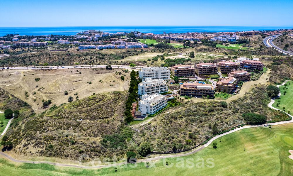 Moderne frontlinie golf appartementen met zeezicht te koop in Mijas - Costa del Sol 59488