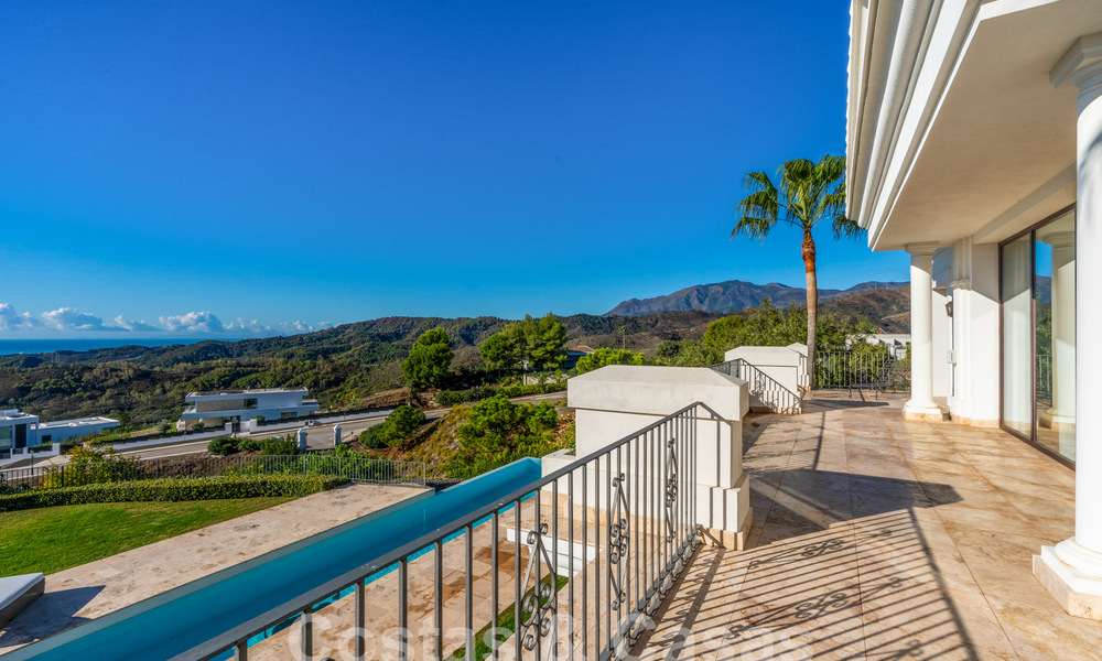 Statige luxevilla in Mediterrane stijl te koop met schitterend panoramisch zeezicht in Marbella - Benahavis 59843
