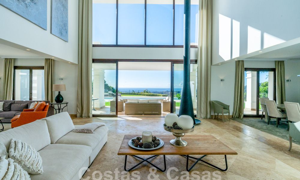 Statige luxevilla in Mediterrane stijl te koop met schitterend panoramisch zeezicht in Marbella - Benahavis 59875