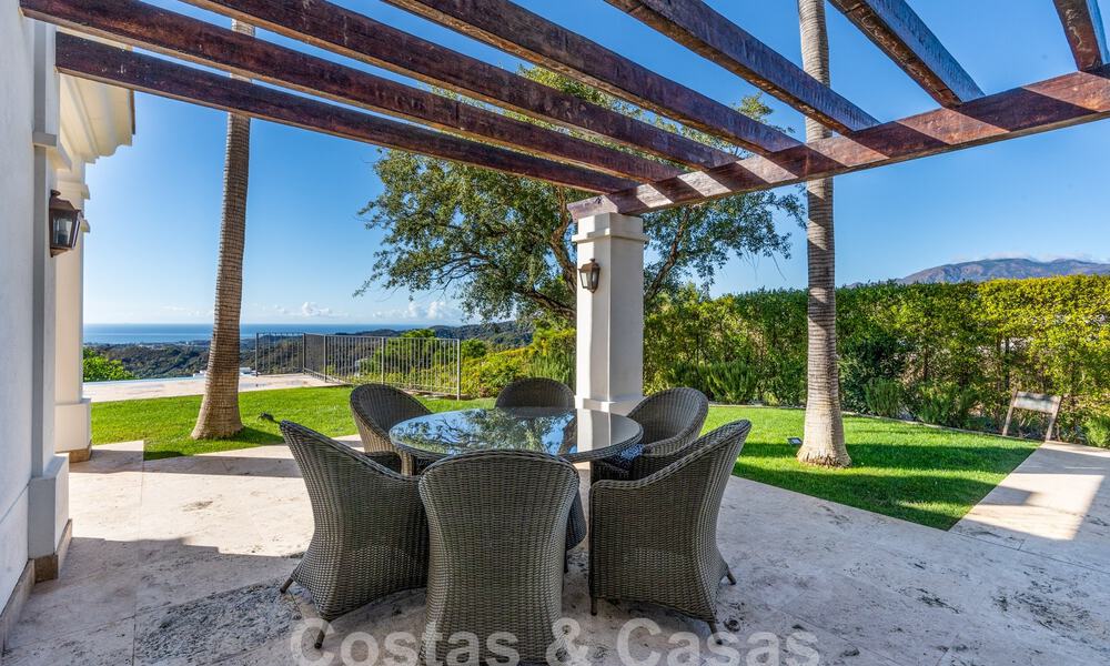 Statige luxevilla in Mediterrane stijl te koop met schitterend panoramisch zeezicht in Marbella - Benahavis 59879