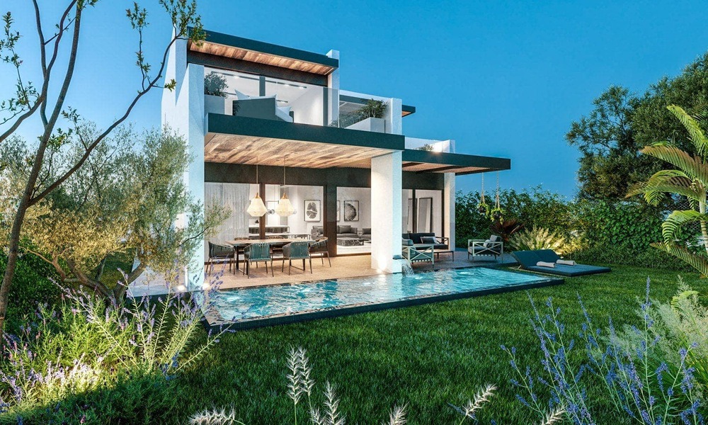 Nieuw op de markt! 8 moderne luxevilla’s, frontline golf, op de New Golden Mile tussen Marbella en Estepona 60516