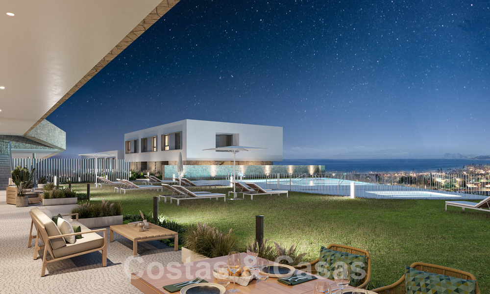 Nieuwbouwproject van duurzame woningen te koop, met een schitterend zeezicht, nabij Estepona centrum 61293