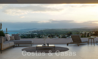 Nieuwbouwproject van duurzame woningen te koop, met een schitterend zeezicht, nabij Estepona centrum 61297 
