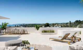 Nieuwbouwproject van duurzame woningen te koop, met een schitterend zeezicht, nabij Estepona centrum 61299 
