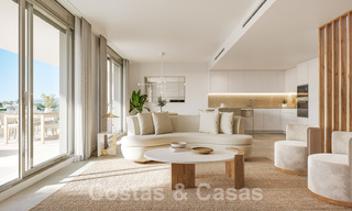 Nieuwbouwproject van duurzame woningen te koop, met een schitterend zeezicht, nabij Estepona centrum 61301 