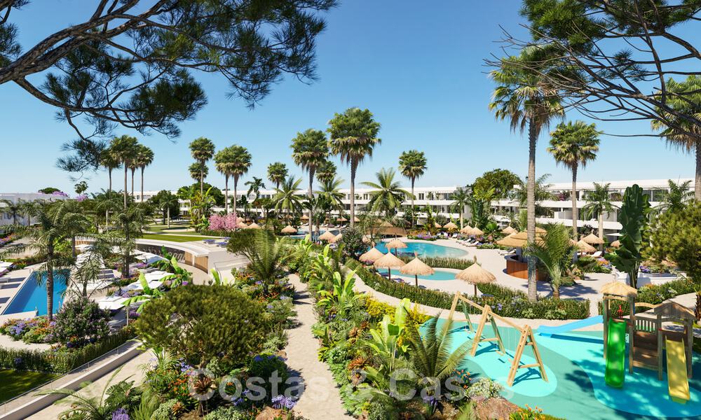 Nieuwbouwproject van appartementen te koop grenzend aan de golfbaan met zeezicht nabij Sotogrande, Costa del Sol 62035