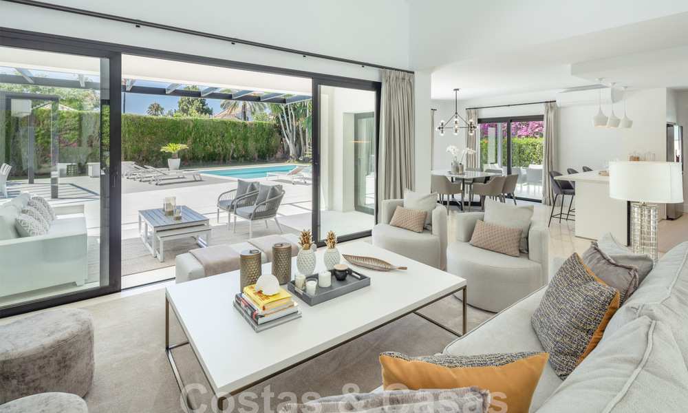 Moderne, Mediterrane luxevilla te koop in een geprefereerde strandurbanisatie in San Pedro, Marbella 62055
