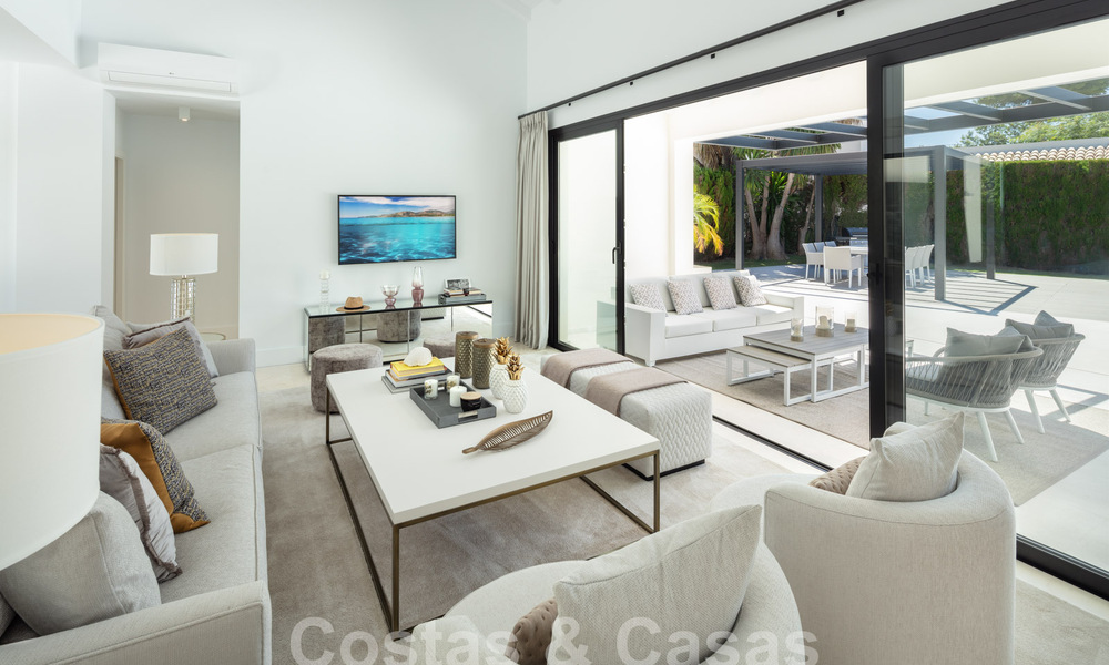 Moderne, Mediterrane luxevilla te koop in een geprefereerde strandurbanisatie in San Pedro, Marbella 62056