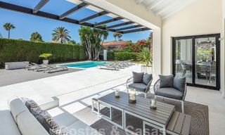 Moderne, Mediterrane luxevilla te koop in een geprefereerde strandurbanisatie in San Pedro, Marbella 62059 
