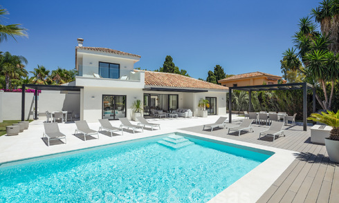 Moderne, Mediterrane luxevilla te koop in een geprefereerde strandurbanisatie in San Pedro, Marbella 62060