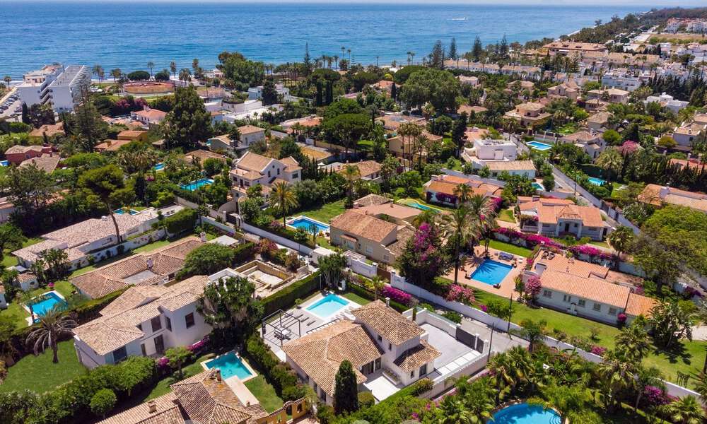 Moderne, Mediterrane luxevilla te koop in een geprefereerde strandurbanisatie in San Pedro, Marbella 62063