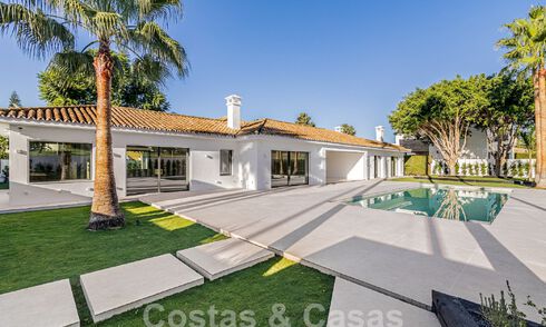 Nieuwe, gelijkvloerse moderne mediterrane villa te koop, eerstelijns golf, vlak bij San Pedro - Marbella 62541