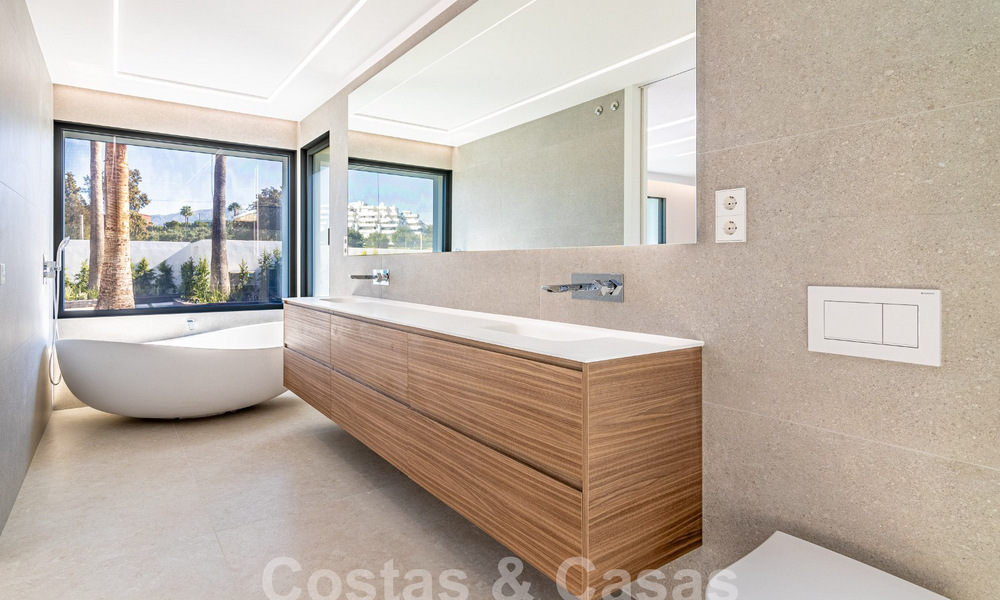 Nieuwe, gelijkvloerse moderne mediterrane villa te koop, eerstelijns golf, vlak bij San Pedro - Marbella 62554