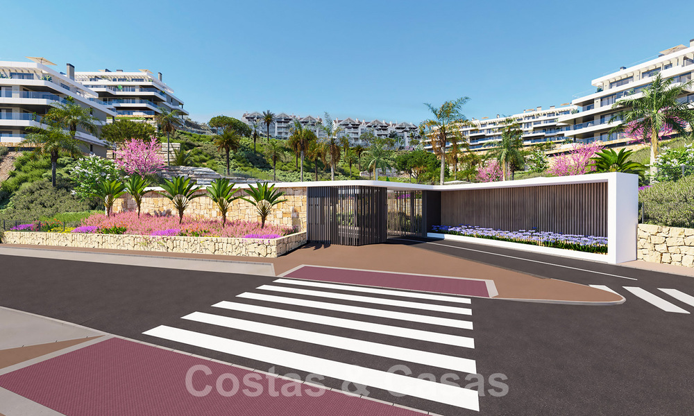 Moderne nieuwbouwappartementen te koop met zeezicht en op een steenworp v/d golfbaan in Mijas, Costa del Sol 62573