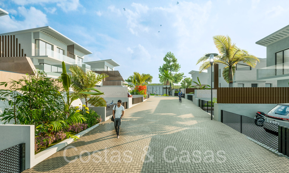 Nieuwe, eigentijdse luxe huizen te koop in de golfvallei van Mijas, Costa del Sol 68868