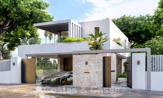 Superieure luxevilla in aanbouw te koop, eerstelijns golf positie in een geprivilegieerde zone van Oost Marbella 62976 