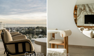 Eersteklas, modern appartement te koop, met uitzicht op zee, golf en bergen in Benahavis - Marbella 63130 