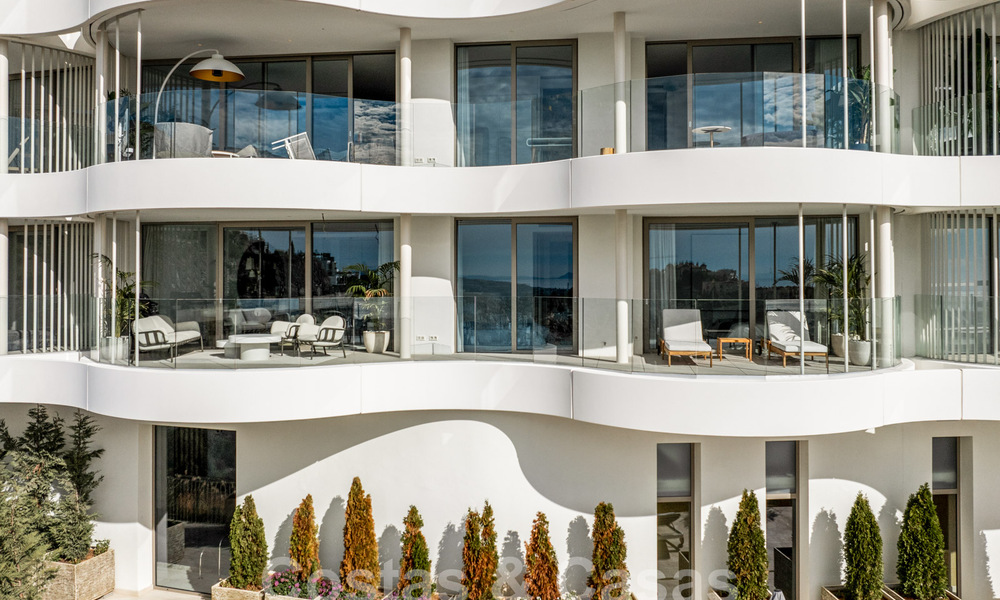 Eersteklas, modern appartement te koop, met uitzicht op zee, golf en bergen in Benahavis - Marbella 63145