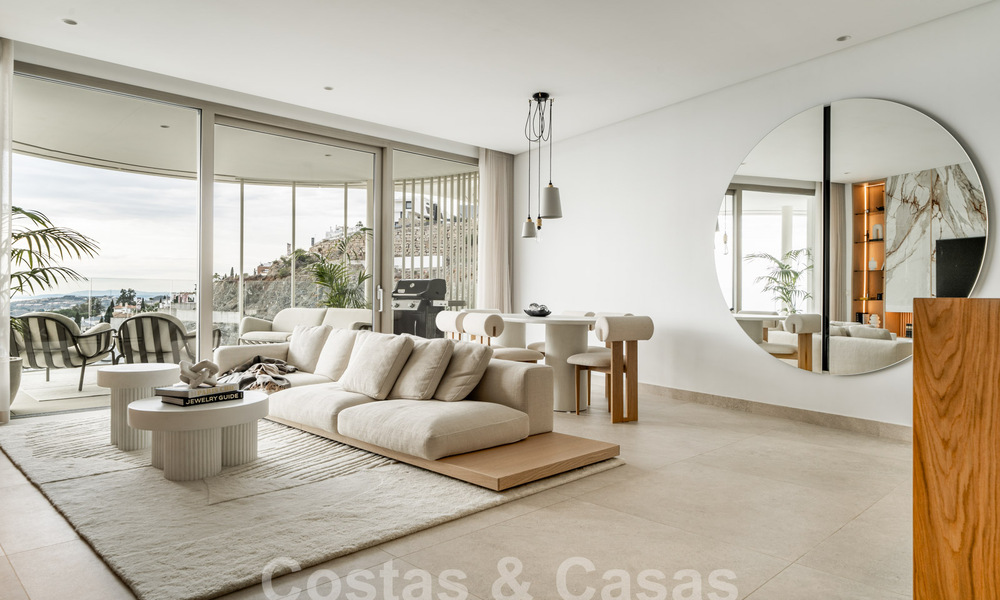 Eersteklas, modern appartement te koop, met uitzicht op zee, golf en bergen in Benahavis - Marbella 63148