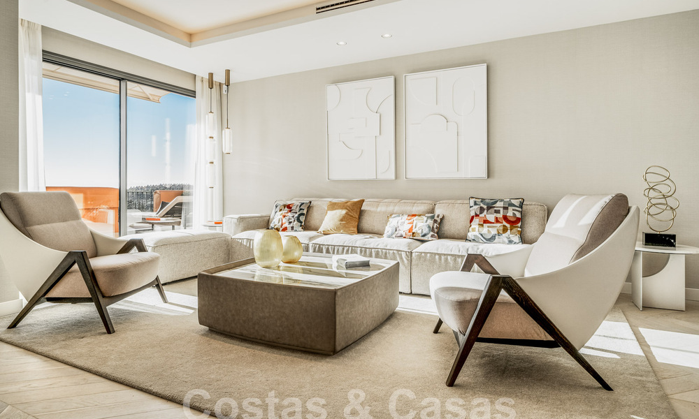Luxe appartement te koop met een modern interieur in een luxe complex in Nueva Andalucia’s golfvallei, Marbella 63278