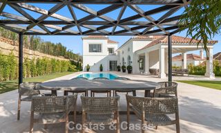 Instapklare, luxevilla met modern-Mediterraan design te koop in een populaire golfomgeving in Nueva Andalucia, Marbella 774534 