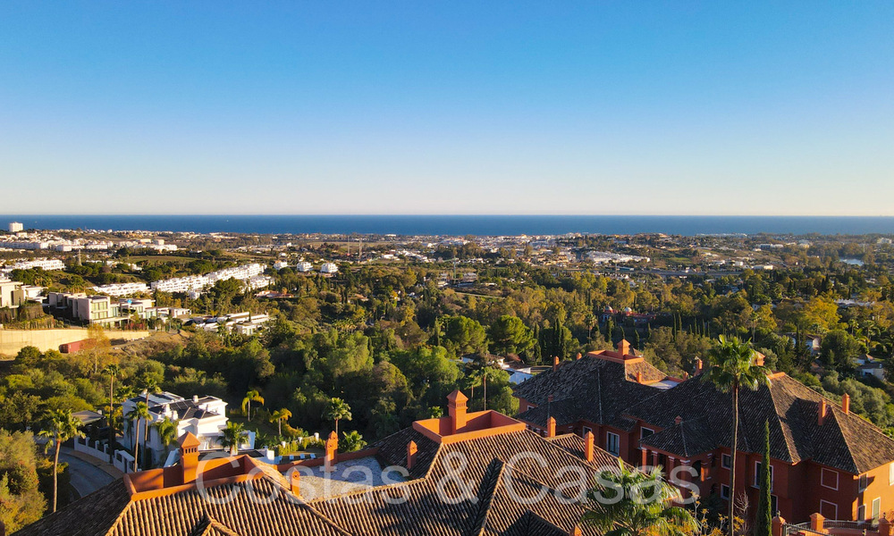 Instapklaar, ruim 3-slaapkamer penthouse te koop met magnifiek zeezicht in Benahavis - Marbella 64299