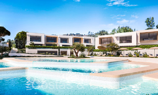 LAATSTE WONING! Nieuw project met moderne luxewoningen te koop grenzend aan de golfbaan in Mijas, Costa del Sol 64608 